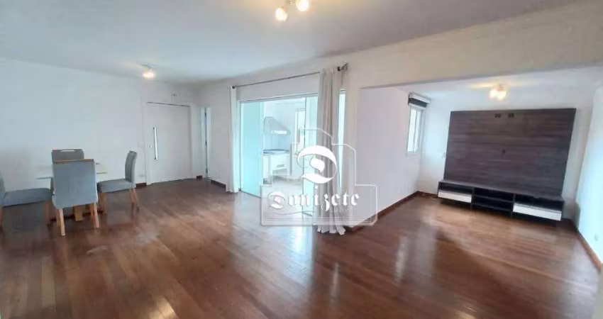 Apartamento com 3 dormitórios para alugar, 135 m² por R$ 7.065,00/mês - Jardim - Santo André/SP