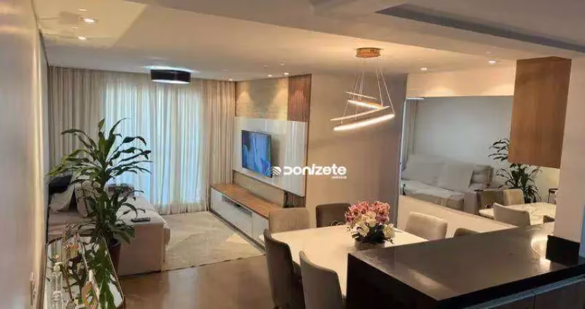 Apartamento com 3 dormitórios à venda, 115 m² por r$ 1.179.000,00 - vila valparaíso - santo andré/sp