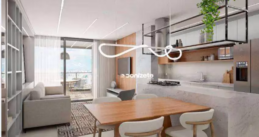 Apartamento com 2 dormitórios à venda, 83 m² por r$ 930.000,00 - jardim - santo andré/sp