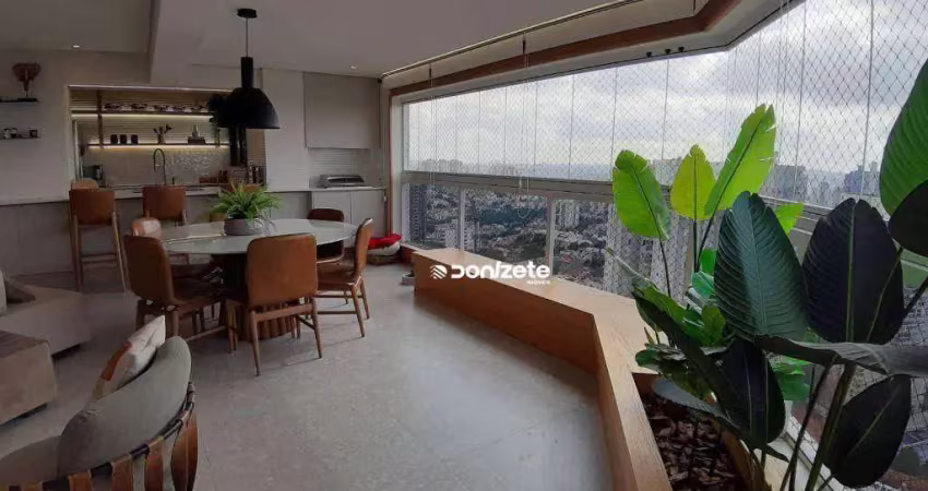 Apartamento com 3 dormitórios à venda, 160 m² por r$ 2.400.000,00 - vila guiomar - santo andré/sp
