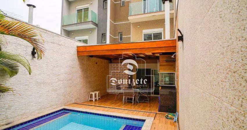 Sobrado com 4 dormitórios à venda, 349 m² por R$ 2.200.000,00 - Jardim - Santo André/SP