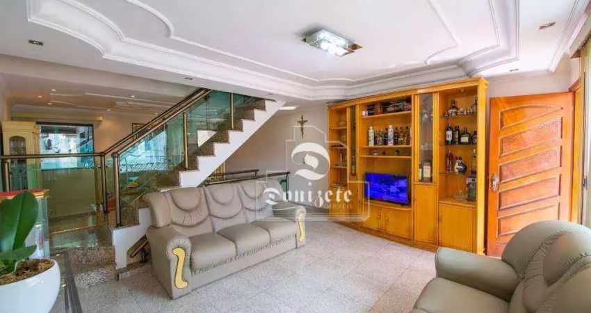 Sobrado com 3 dormitórios à venda, 180 m² por r$ 850.999 - parque das nações - santo andré/sp.