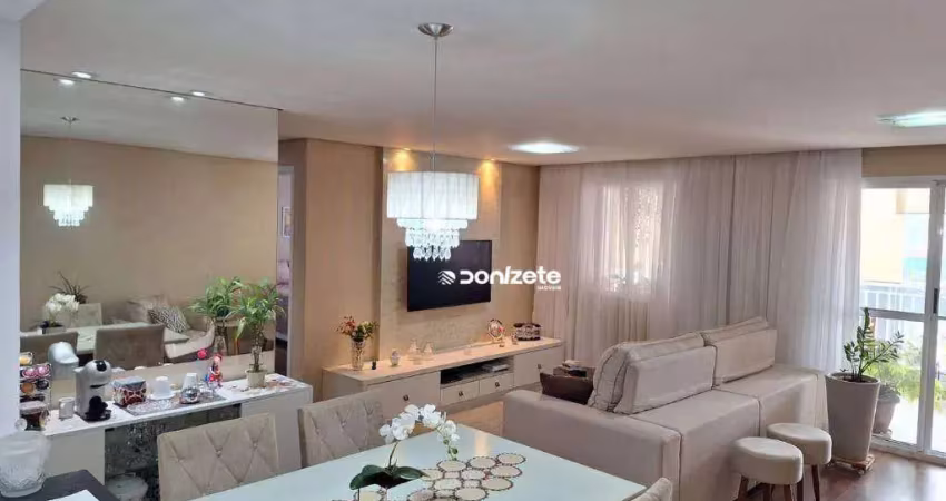 Apartamento com 2 dormitórios à venda, 93 m² por r$ 879.000,00 - vila valparaíso - santo andré/sp
