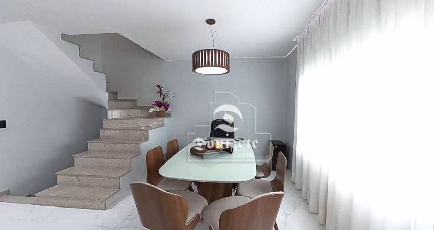 Sobrado com 3 dormitórios à venda, 157 m² por R$ 1.040.000,01 - Vila Alzira - Santo André/SP