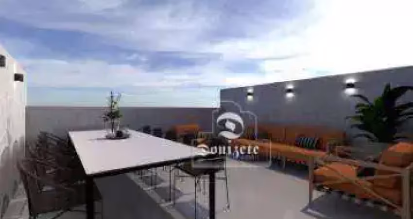 Cobertura com 2 dormitórios à venda, 105 m² por R$ 469.999,90 - Vila Camilópolis - Santo André/SP
