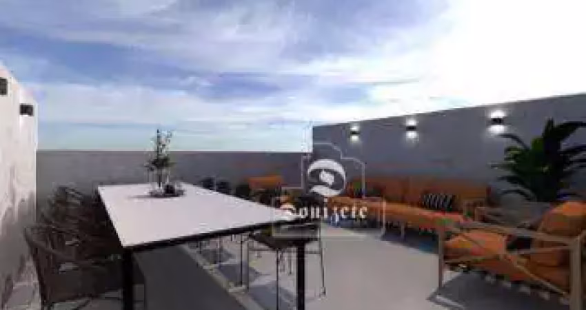 Cobertura com 2 dormitórios à venda, 95 m² por R$ 509.999,90 - Vila Camilópolis - Santo André/SP