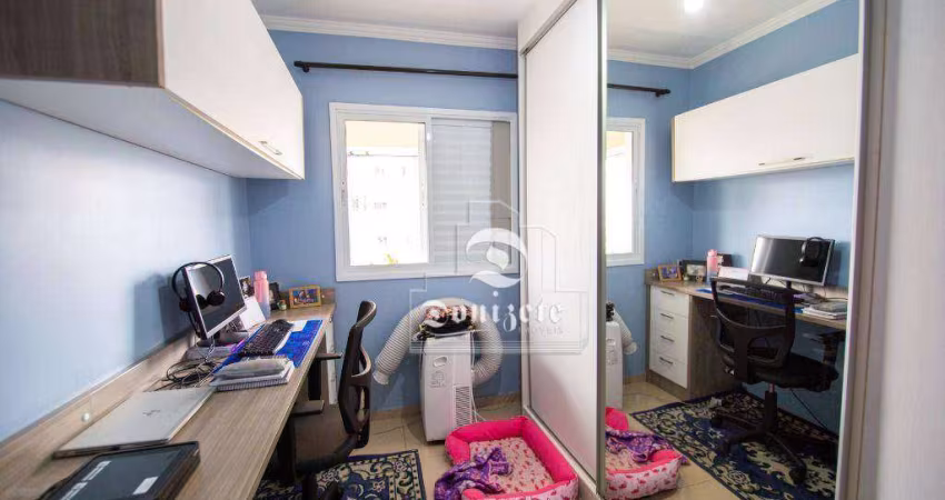 Apartamento com 3 dormitórios à venda, 77 m² por R$ 739.000,00 - Campestre - Santo André/SP