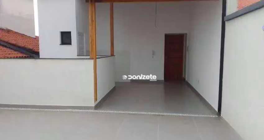 Cobertura na vila guiomar á venda com 2 dormitórios , 55 m² + 55 m² por r$ 606.000 - santo andré/sp