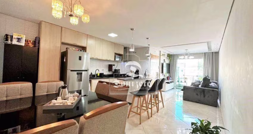 Apartamento com 3 dormitórios à venda, 77 m² por R$ 459.990,00 - Parque das Nações - Santo André/SP