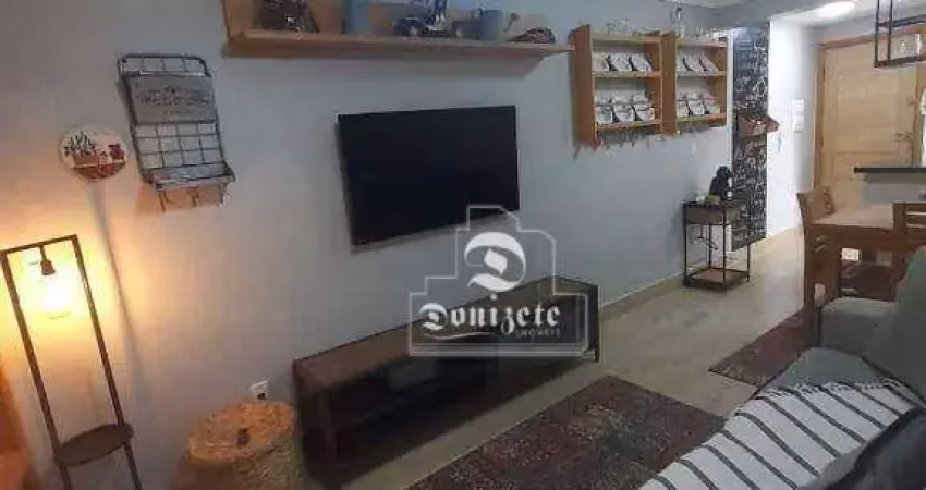 Apartamento com 2 dormitórios à venda, 60 m² por R$ 530.000,00 - Vila Alzira - Santo André/SP