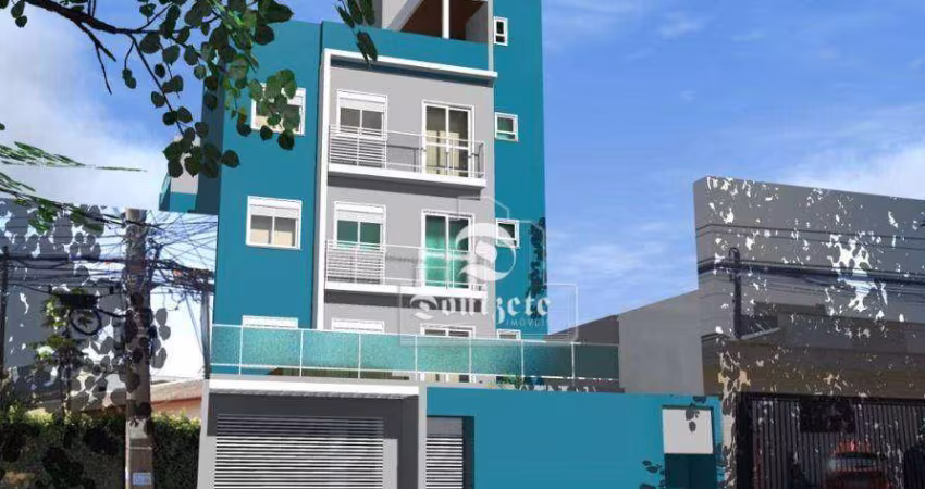 Apartamento com 2 dormitórios à venda, 44 m² por R$ 425.000,00 - Paraíso - Santo André/SP