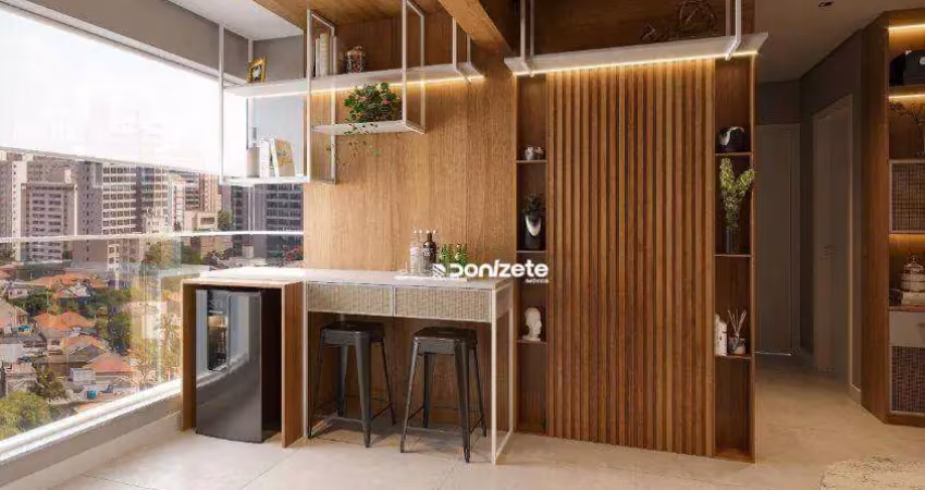 Apartamento com 2 dormitórios à venda, 56 m² por r$ 549.000,00 - vila alzira - santo andré/sp