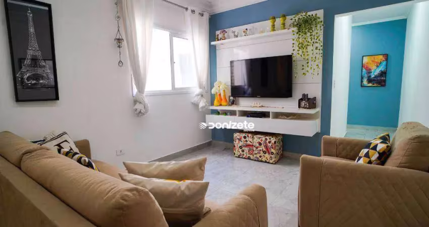 Cobertura com 3 dormitórios à venda, 190 m² por r$ 1.100.000,00 - vila alzira - santo andré/sp