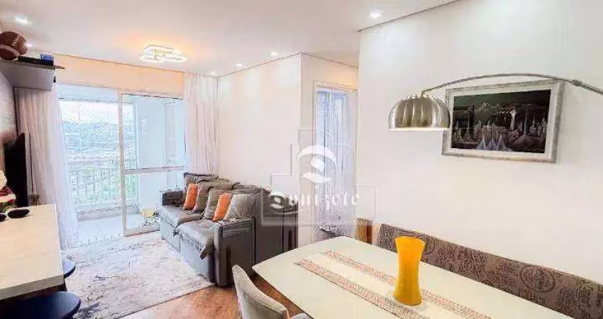 Apartamento com 2 dormitórios à venda, 57 m² por r$ 599.900,00 - vila homero thon - santo andré/sp