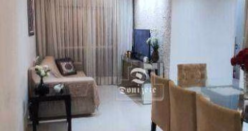 Apartamento com 3 dormitórios à venda, 69 m² por R$ 575.000,00 - Vila Valparaíso - Santo André/SP