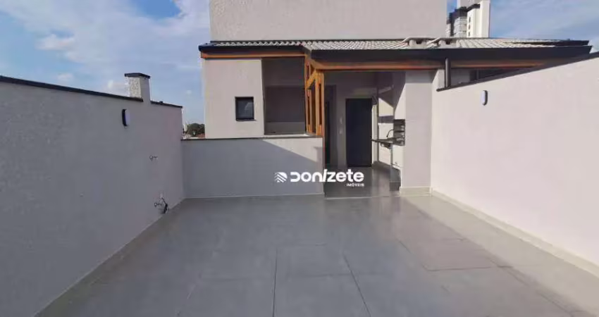 Cobertura com 2 dormitórios à venda, 89 m² por r$ 593.000,00 - campestre - santo andré/sp