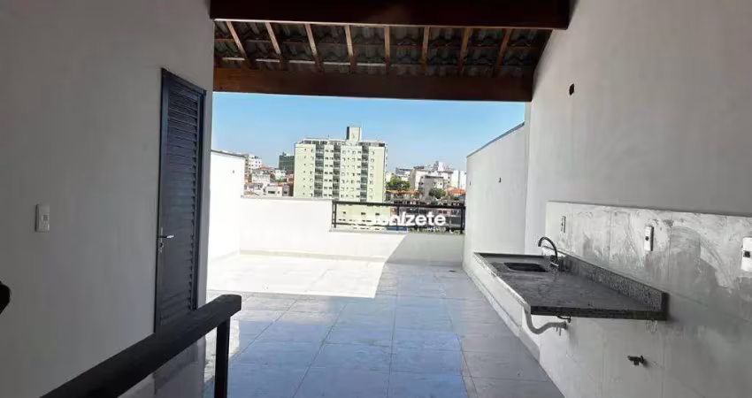 Cobertura com 2 dormitórios à venda, 100 m² por r$ 608.830,00 - campestre - santo andré/sp