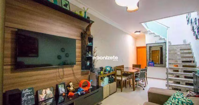 Sobrado com 3 dormitórios à venda, 112 m² por r$ 749.000,00 - vila floresta - santo andré/sp