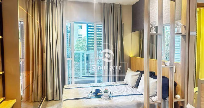 Apartamento com 1 dormitório à venda, 29 m² por R$ 357.000,00 - Jardim - Santo André/SP