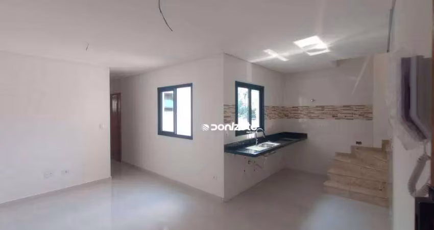 Cobertura com 2 dormitórios à venda, 130 m² por r$ 580.000,00 - vila guiomar - santo andré/sp