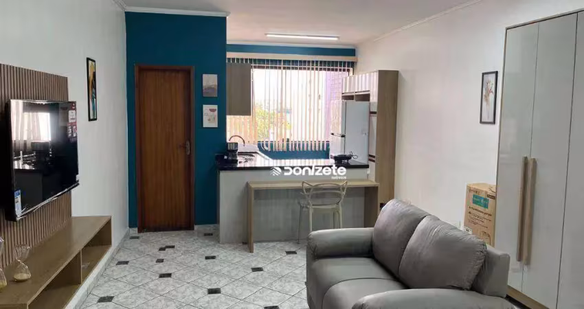 Studio com 1 dormitório para alugar, 35 m² por r$ 2.311,00/mês - jardim três marias - são bernardo do campo/sp