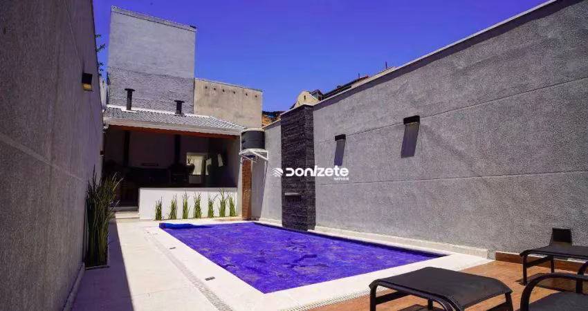Sobrado com 4 dormitórios à venda, 372 m² por r$ 3.000.000,00 - vila curuçá - santo andré/sp