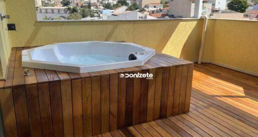 Cobertura com 2 dormitórios à venda, 120 m² por r$ 790.000,00 - campestre - santo andré/sp