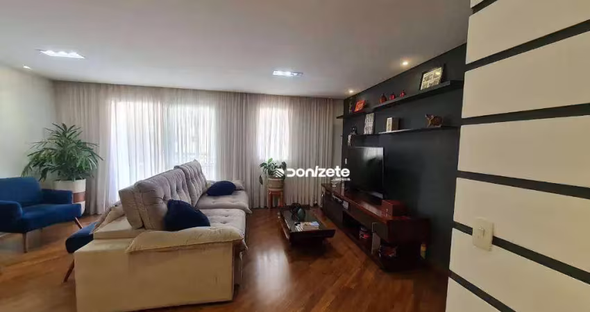 Apartamento com 3 dormitórios para alugar, 118 m² por r$ 7.306,00/mês - centro - santo andré/sp