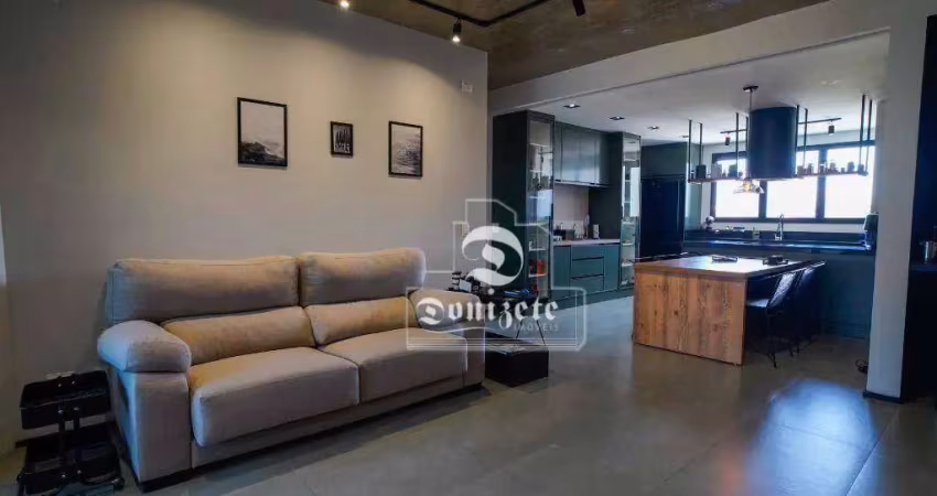 Apartamento com 2 dormitórios à venda, 84 m² por r$ 1.280.000,00 - jardim - santo andré/sp