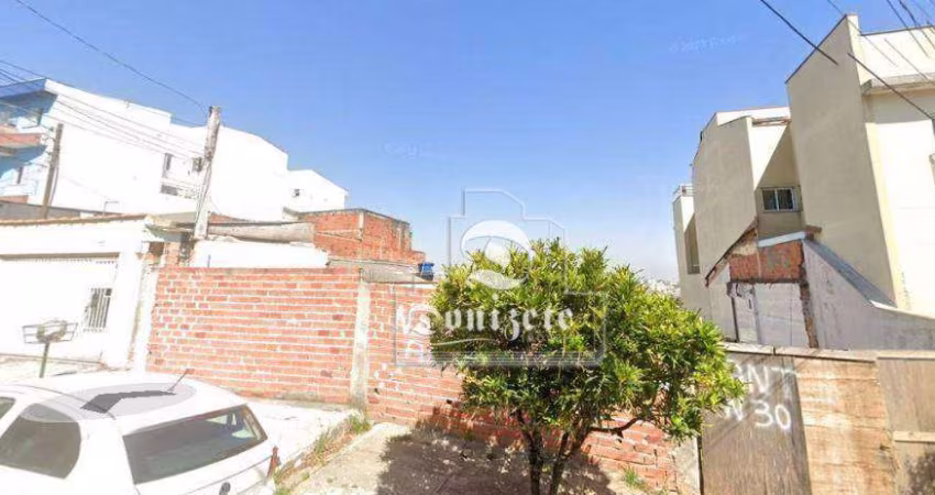 Terreno à venda, 300 m² por R$ 399.000,00 - Vila Aquilino - Santo André/SP