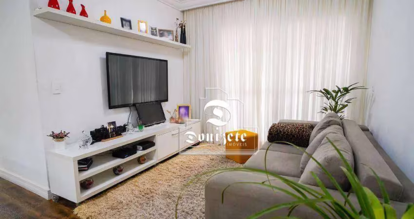Apartamento, 106 m² - venda por r$ 745.000,00 ou aluguel por r$ 5.456,74 - jardim bela vista - santo andré/sp