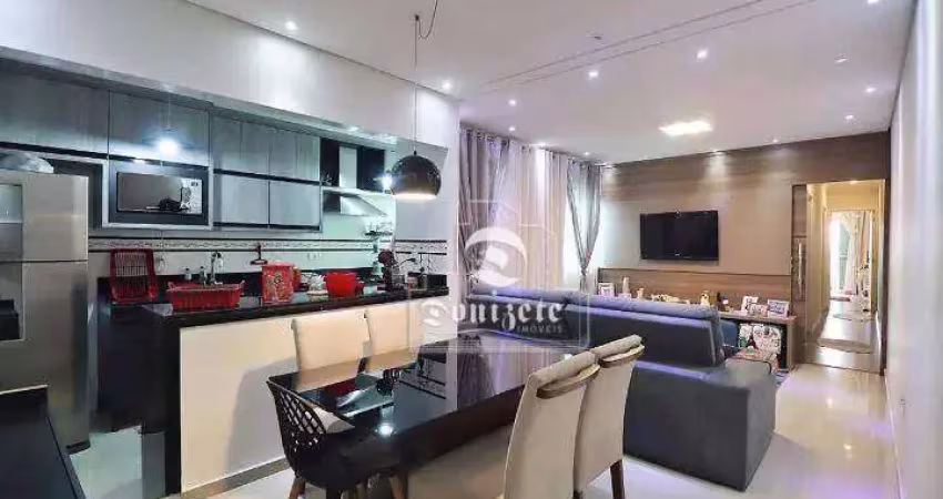 Cobertura com 4 dormitórios à venda, 180 m² por R$ 957.000,00 - Campestre - Santo André/SP