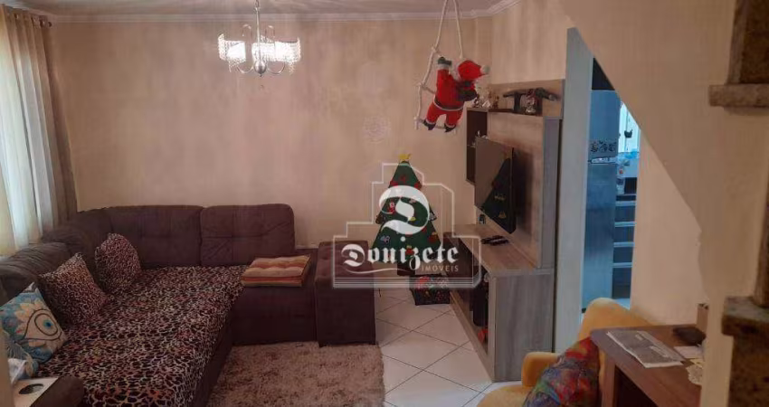 Sobrado com 3 dormitórios à venda, 77 m² por R$ 549.999,90 - Vila Curuçá - Santo André/SP