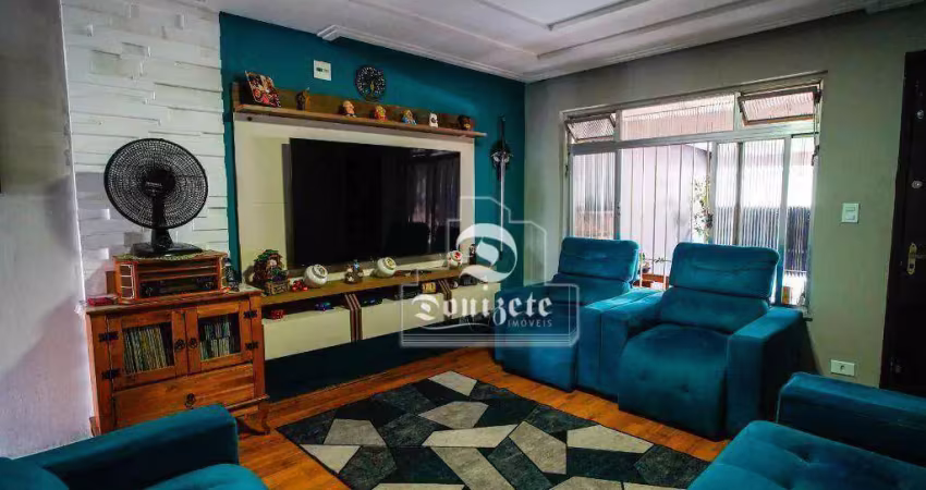 Sobrado com 3 dormitórios à venda, 189 m² por r$ 745.000,00 - campestre - santo andré/sp