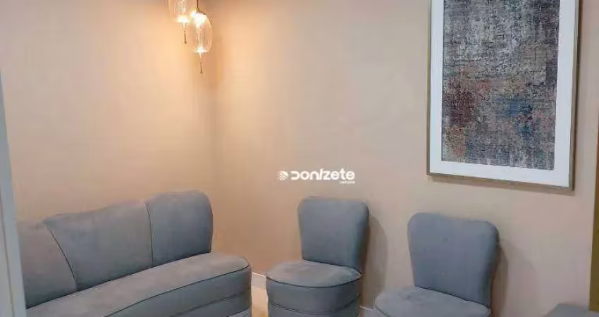 Sala à venda, 66 m² por r$ 450.000,00 - jardim - santo andré/sp