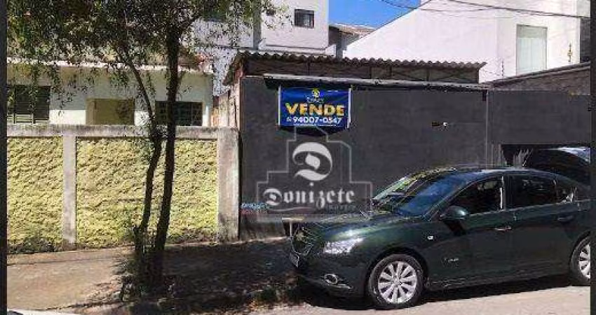 Terreno à venda, 220 m² por R$ 990.000,00 - Jardim - Santo André/SP
