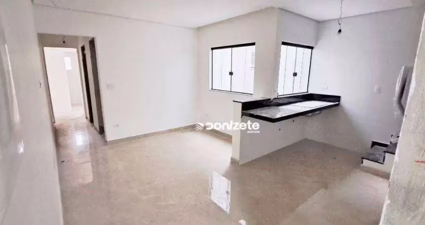 Cobertura com 2 dormitórios à venda, 100 m² por r$ 790.000,00 - jardim bela vista - santo andré/sp