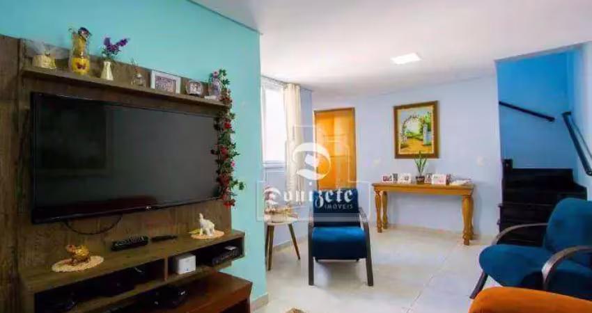 Cobertura com 3 dormitórios à venda, 88 m² por R$ 580.000,00 - Vila Scarpelli - Santo André/SP