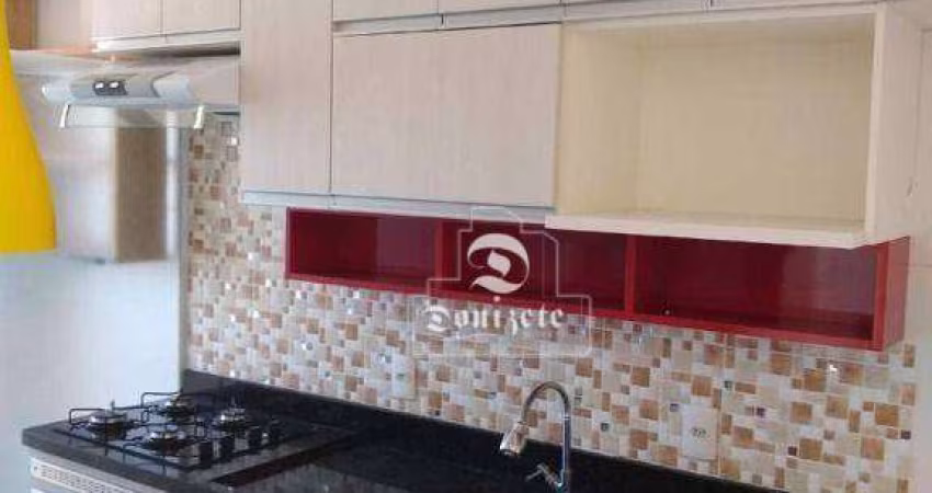 Apartamento com 2 dormitórios, 53 m² - venda por R$ 359.999,99 ou aluguel por R$ 2.433,33/mês - Vila Homero Thon - Santo André/SP