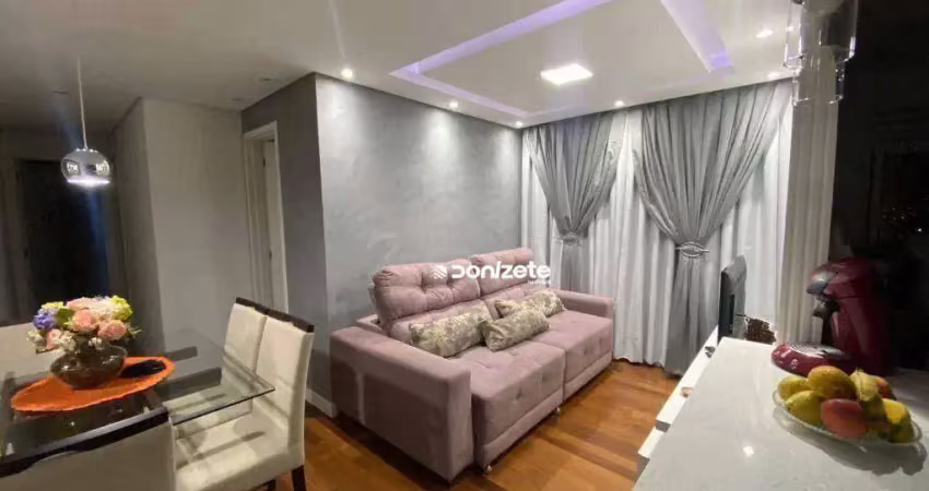 Apartamento com 2 dormitórios à venda, 54 m² por r$ 460.000,00 - vila assunção - santo andré/sp