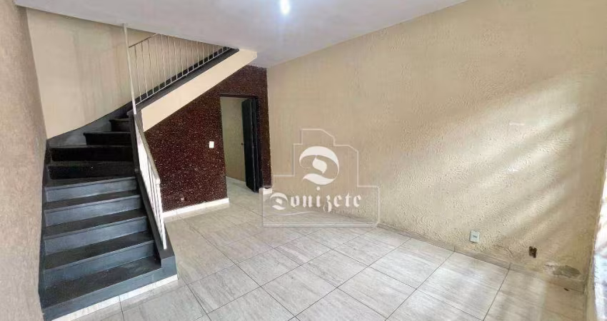 Sobrado com 2 dormitórios, 107 m² - venda por R$ 580.000,00 ou aluguel por R$ 3.155,17/mês - Jardim - Santo André/SP
