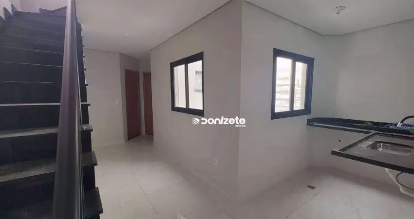 Cobertura com 2 dormitórios à venda, 60 m² por r$ 399.000,00 - casa branca - santo andré/sp