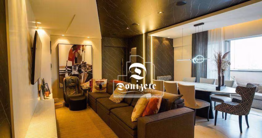 Apartamento com 3 dormitórios à venda, 132 m² por R$ 1.400.000,00 - Campestre - Santo André/SP