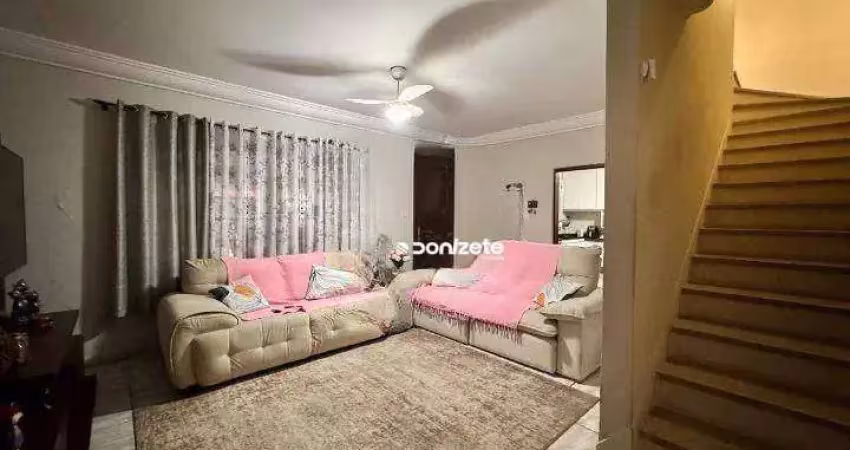 Sobrado com 3 dormitórios à venda, 150 m² por r$ 649.999,98 - vila pires - santo andré/sp