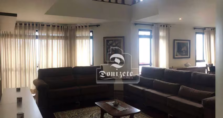 Apartamento Duplex com 5 dormitórios, 300 m² - venda por R$ 1.890.000,00 ou aluguel por R$ 10.700,00/mês - Vila Bastos - Santo André/SP