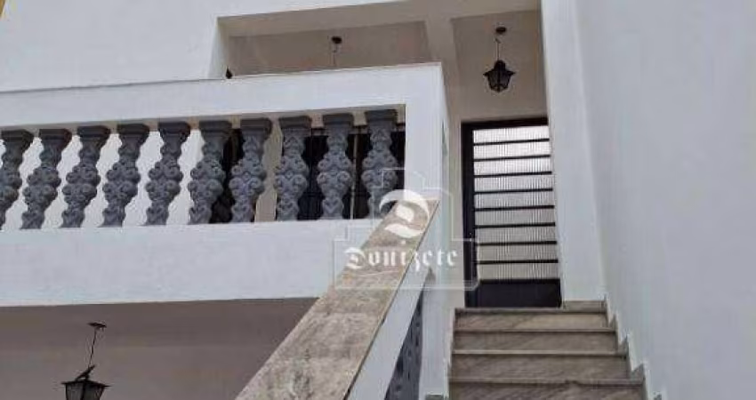 Sobrado com 3 dormitórios para alugar, 171 m² por R$ 3.950,00/mês - Jardim - Santo André/SP