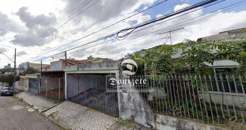 Terreno à venda, 126 m² por R$ 550.000,00 - Parque Jaçatuba - Santo André/SP