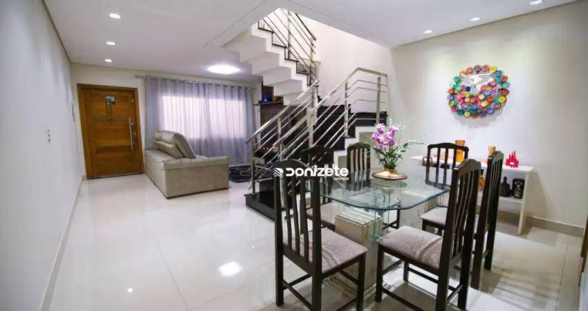 Sobrado com 3 dormitórios à venda, 153 m² por r$ 1.090.000,00 - vila assunção - santo andré/sp