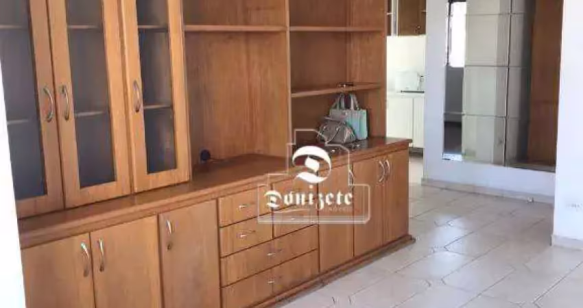 Apartamento com 1 dormitório para alugar, 50 m² por r$ 3.010,00/mês - jardim - santo andré/sp