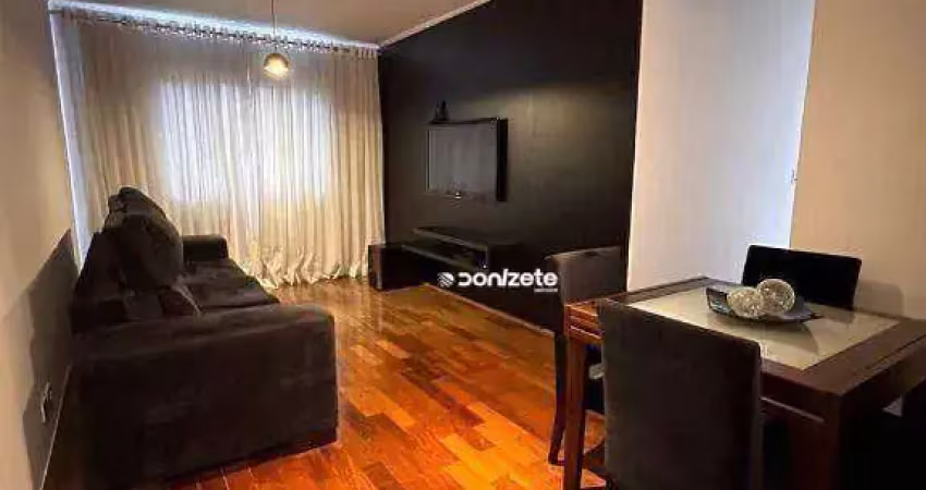 Apartamento com 2 dormitórios à venda, 77 m² por r$ 385.000,00 - vila palmares - santo andré/sp
